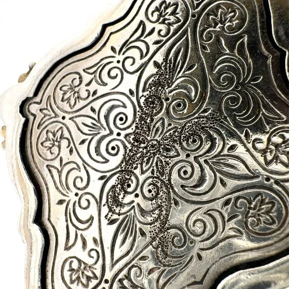 Designer Konstantino 925 Sterling Silver 18k Gold Mother of Pearl Cross Pendant - Picture 9 of 12